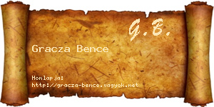 Gracza Bence névjegykártya